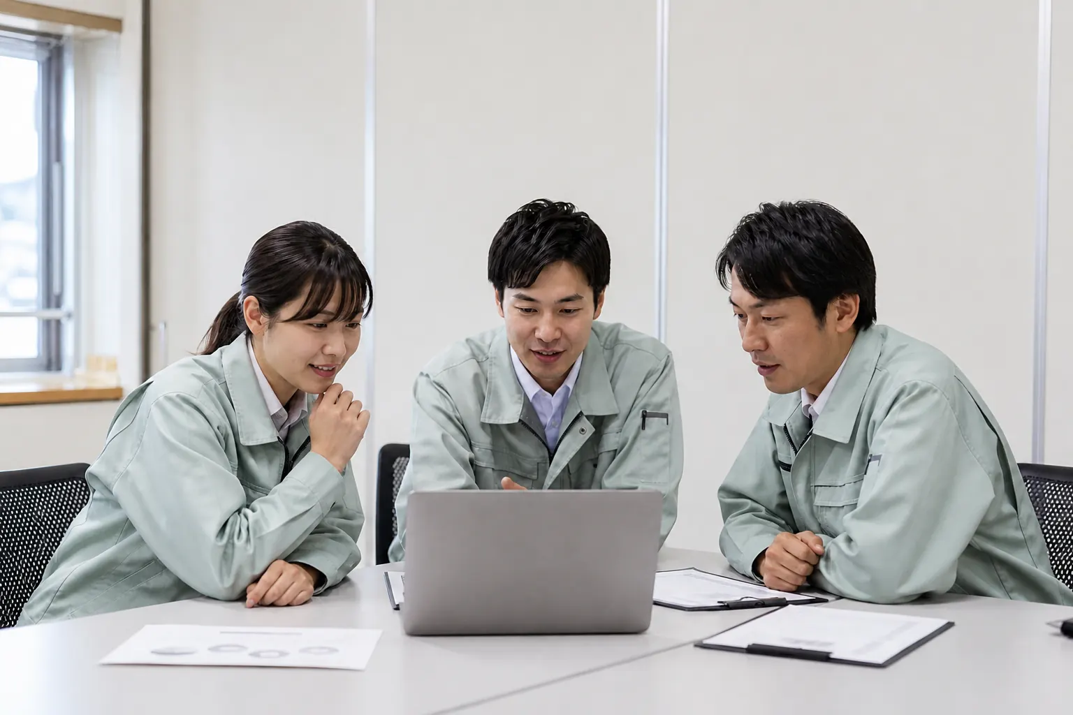 研修後も社内で改善を回すチームの様子