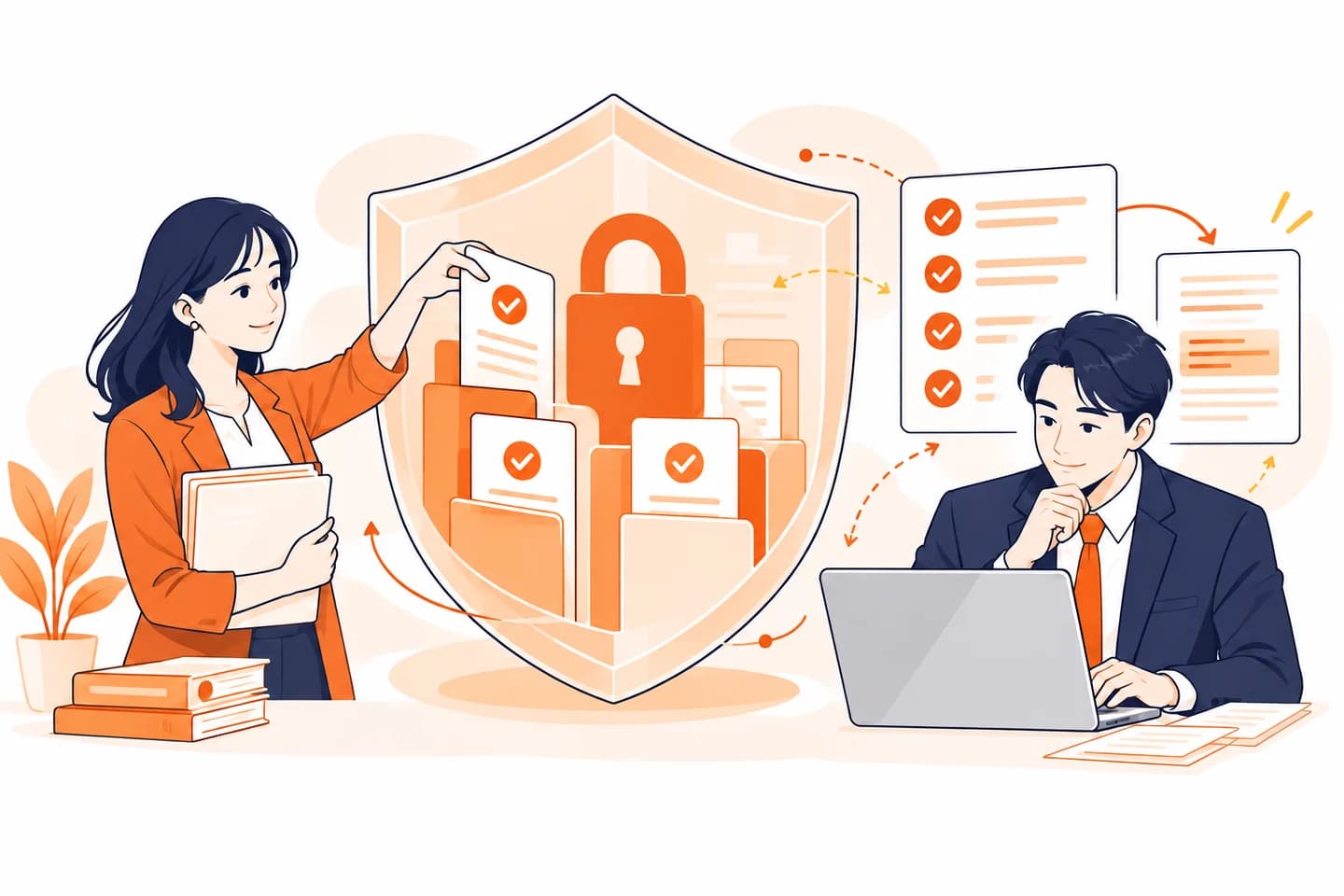 業務の進め方と安全なAI活用を一緒に検討するチーム