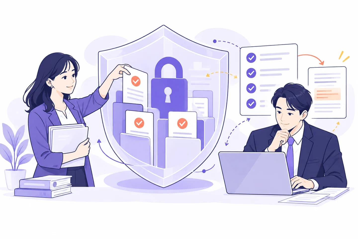 業務の進め方と安全なAI活用を一緒に検討するチーム